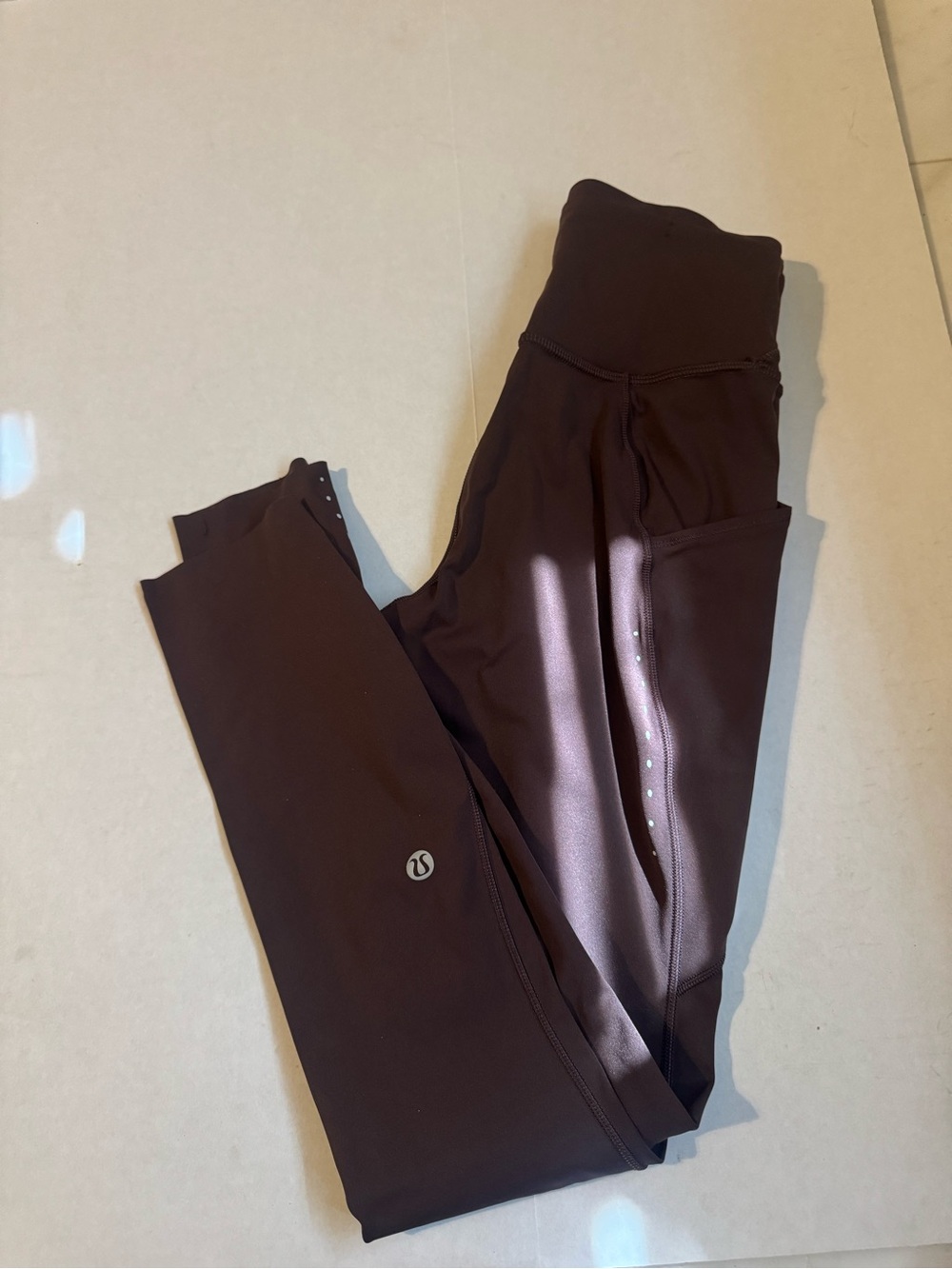lululemon athletica Kids Brown High-Rise Pocket Leggings